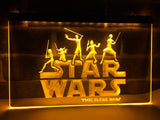 Star Wars The Clone Wars LED Neon Sign USB - Yellow - TheLedHeroes