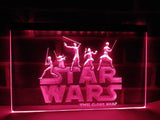 Star Wars The Clone Wars LED Neon Sign USB - Purple - TheLedHeroes