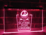 The Nightmare Before Christmas (3) LED Neon Sign USB - Purple - TheLedHeroes
