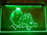 The Adventures of Tintin LED Neon Sign USB - Green - TheLedHeroes