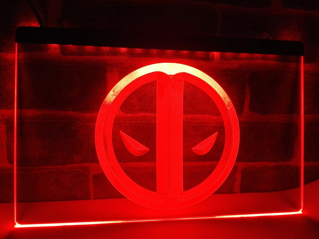 FREE DEADPOOL LED Sign - Red - TheLedHeroes