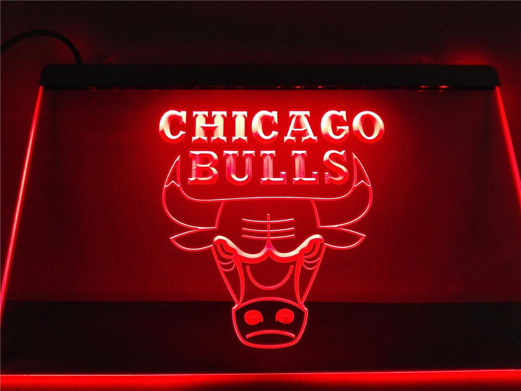Chicago Bulls LED Neon Sign Electrical - Red - TheLedHeroes