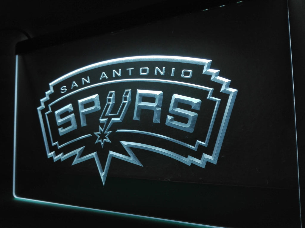 San Antonio Spurs LED Sign - White - TheLedHeroes