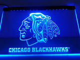 Chicago Blackhawks LED Neon Sign USB - Blue - TheLedHeroes