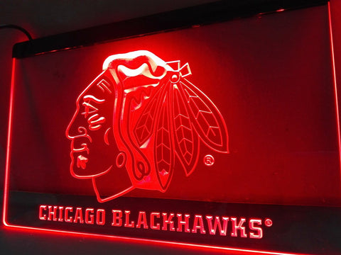 Chicago Blackhawks LED Neon Sign USB -  - TheLedHeroes