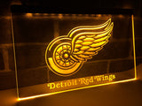 Detroit Red Wings LED Sign - Yellow - TheLedHeroes