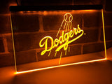 Los Angeles Dodgers LED Neon Sign Electrical - Yellow - TheLedHeroes
