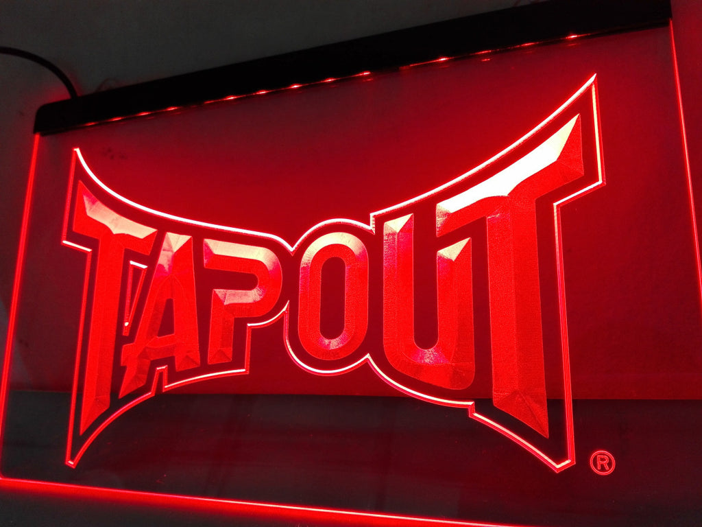 Tapout LED Sign - Red - TheLedHeroes