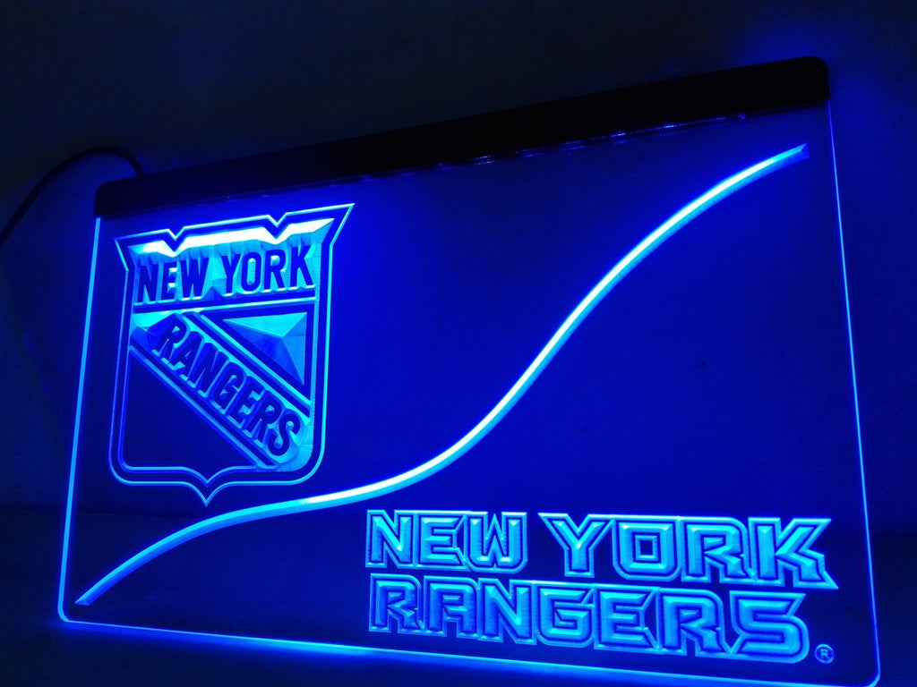FREE New York Rangers LED Sign - Blue - TheLedHeroes
