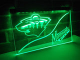 Minnesota Wild LED Neon Sign USB - Green - TheLedHeroes