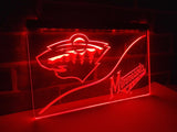 FREE Minnesota Wild LED Sign - Red - TheLedHeroes