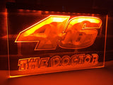 Valentino Rossi The Doctor 46 LED Neon Sign USB - Orange - TheLedHeroes