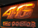 Valentino Rossi The Doctor 46 LED Sign - Orange - TheLedHeroes