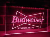 Budweiser King of Beer (2) LED Neon Sign Electrical - Purple - TheLedHeroes