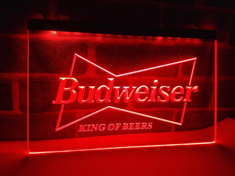 Budweiser King of Beer (2) LED Neon Sign USB -  - TheLedHeroes