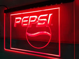Pepsi Cola Logo Drink Decor LED Neon Sign USB - Red - TheLedHeroes