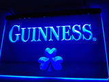 FREE Guinness Beer Shamrock (2) LED Sign - Blue - TheLedHeroes