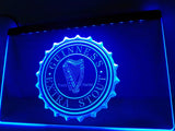 Guinness Vintage Logos Beer Bar 2 LED Sign - Blue - TheLedHeroes