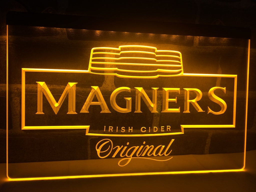 Magners Irish Cider LED Neon Sign USB - Yellow - TheLedHeroes