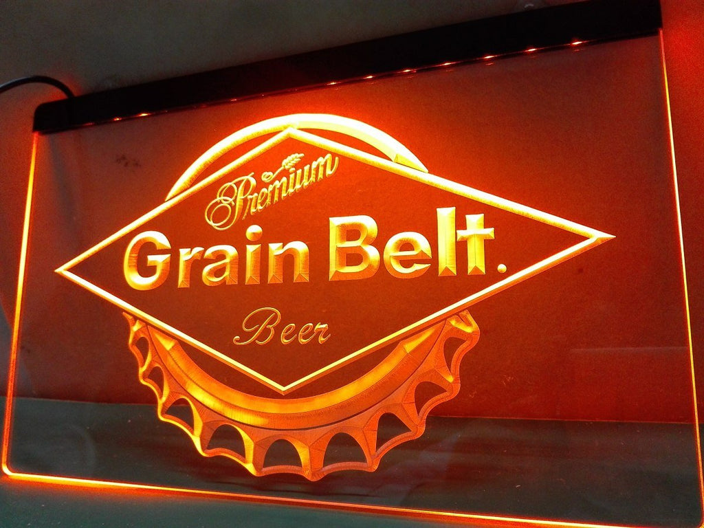 Grain Belt Beer LED Neon Sign Electrical - Orange - TheLedHeroes