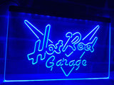 FREE Hot Rod Garage LED Sign - Blue - TheLedHeroes