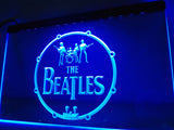 The Beatles Band Music Drums LED Sign - Blue - TheLedHeroes
