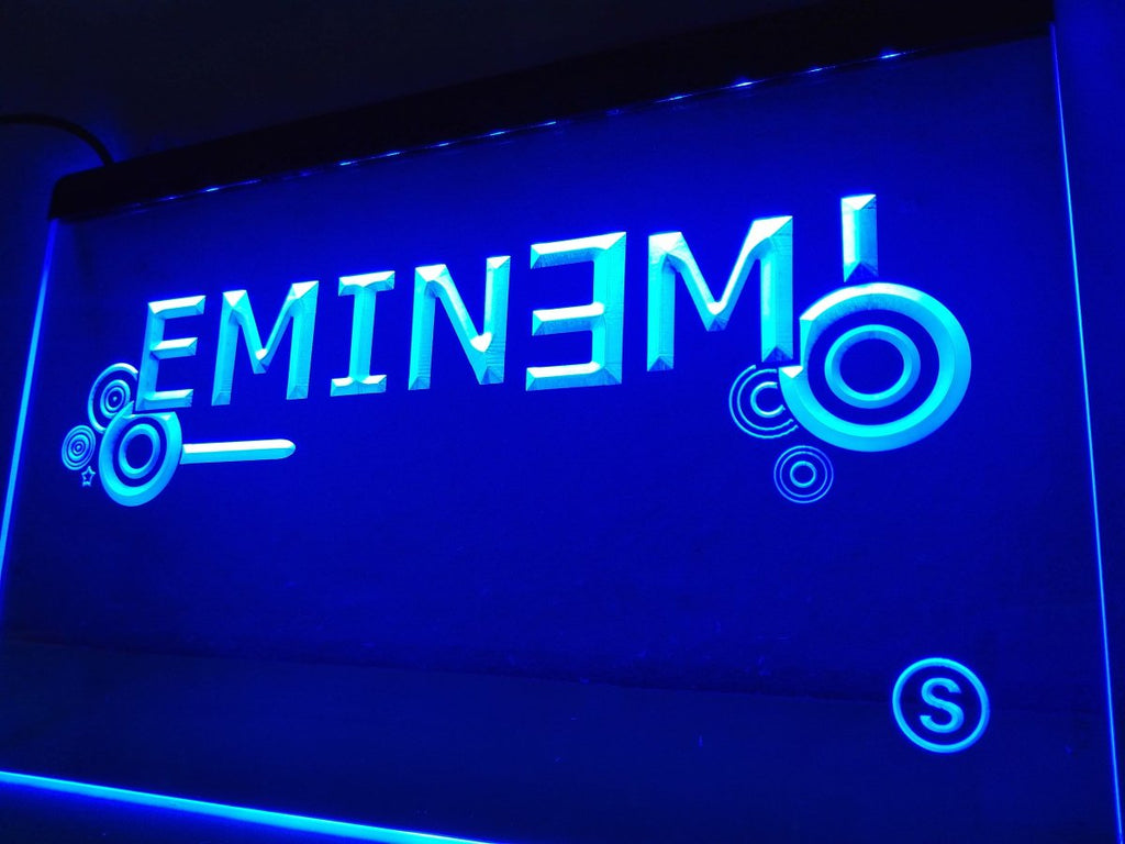 Eminem LED Neon Sign USB - Blue - TheLedHeroes
