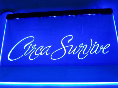 Circa Survive LED Neon Sign USB - Blue - TheLedHeroes