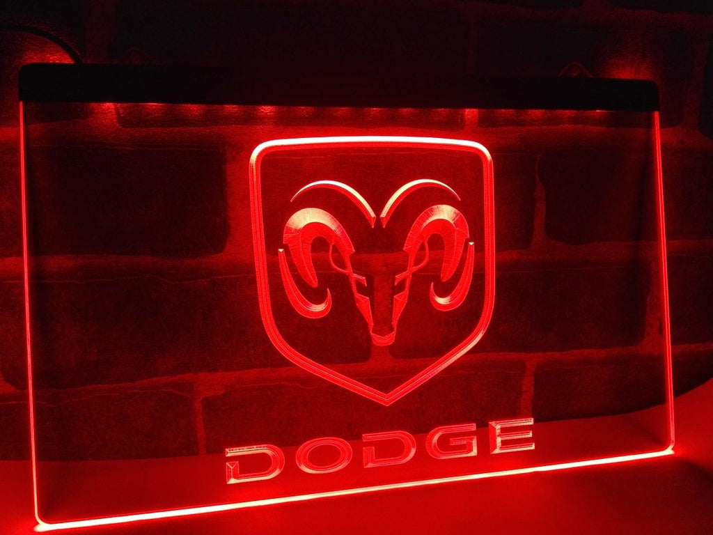 Dodge LED Neon Sign USB - Red - TheLedHeroes