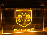 Dodge LED Neon Sign USB - Yellow - TheLedHeroes