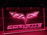 Chevrolet Corvette Racing LED Neon Sign Electrical - Purple - TheLedHeroes