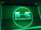FREE Kawasaki Racing Motorcylce LED Sign - Green - TheLedHeroes