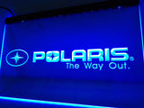 FREE Polaris Snowmobile LED Sign - Blue - TheLedHeroes