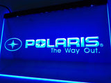 Polaris Snowmobile LED Neon Sign Electrical - Blue - TheLedHeroes