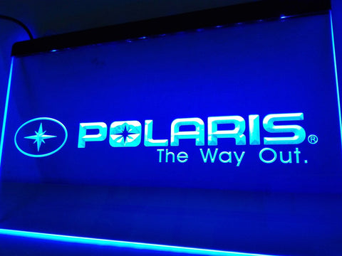 Polaris Snowmobile LED Neon Sign Electrical - Blue - TheLedHeroes