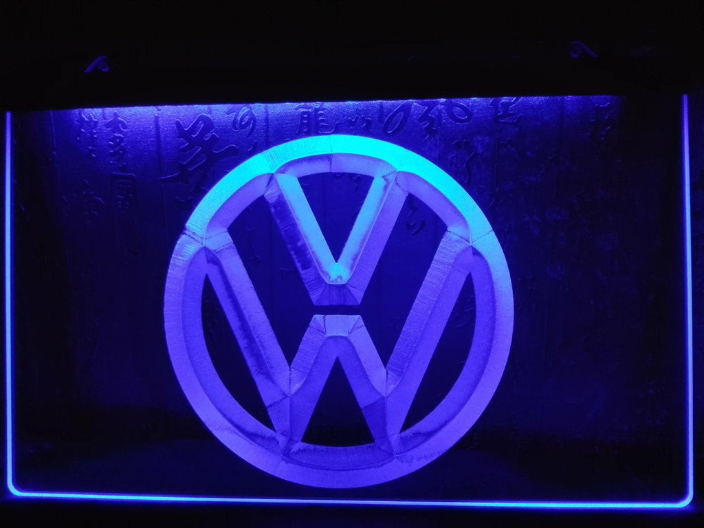 Volkswagen LED Neon Sign USB - Blue - TheLedHeroes