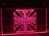 West Coast Choppers Bike Logo LED Neon Sign USB - Purple - TheLedHeroes