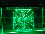 West Coast Choppers Bike Logo LED Neon Sign USB - Green - TheLedHeroes