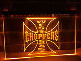 West Coast Choppers Bike Logo LED Neon Sign Electrical - Orange - TheLedHeroes