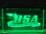 BSA Motorcycles LED Neon Sign USB - Green - TheLedHeroes
