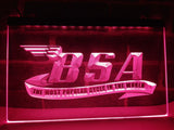 FREE BSA Motorcycles LED Sign - Purple - TheLedHeroes