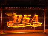 FREE BSA Motorcycles LED Sign - Orange - TheLedHeroes