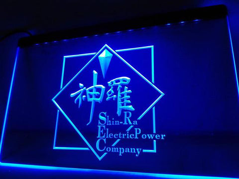 Final Fantasy VII Shin-Ra LED Neon Sign Electrical - Blue - TheLedHeroes