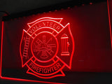 Firefighter Volunteer Fire Dept. LED Neon Sign Electrical - Red - TheLedHeroes