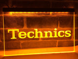 Technics Turntables DJ Music NEW LED Neon Sign Electrical - Yellow - TheLedHeroes