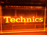 Technics Turntables DJ Music NEW LED Neon Sign Electrical - Orange - TheLedHeroes