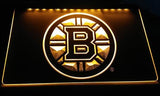 Boston Bruins LED Neon Sign USB - Yellow - TheLedHeroes