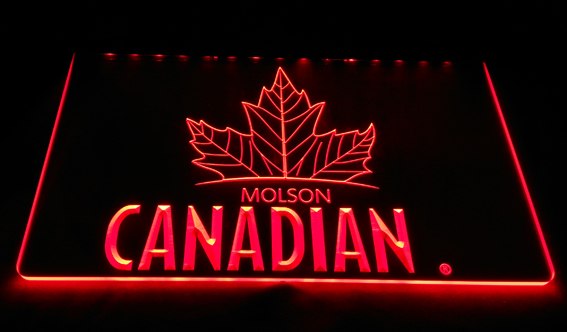 FREE Molson Canadian LED Sign - Red - TheLedHeroes