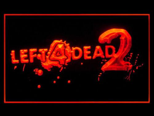 Left 4 Dead 2 LED Neon Sign USB - Red - TheLedHeroes