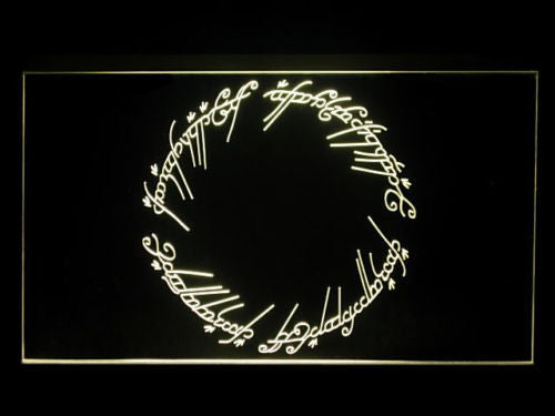 FREE Lord of the Rings LED Sign - Yellow - TheLedHeroes